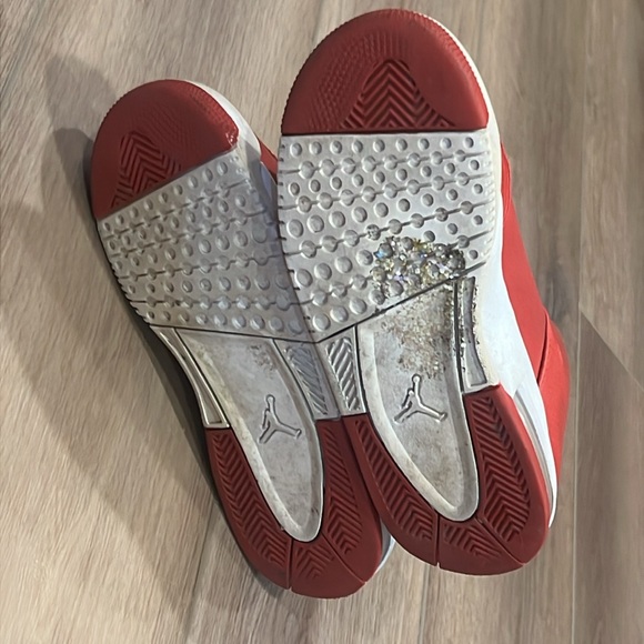 Jordan Flight Youth Sneakers Size 4 Red and Black - Picture 5 of 13